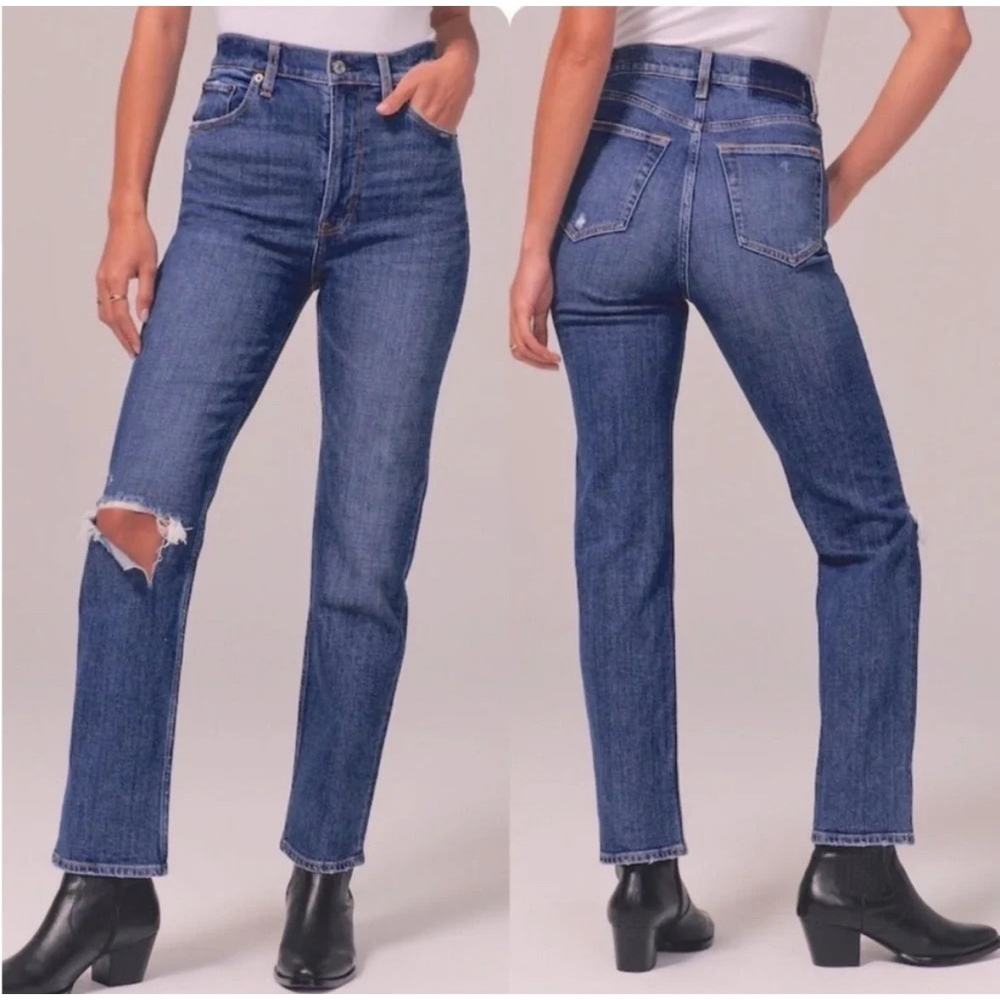 ABERCROMBIE | The Ankle‎ Straight Ultra High Rise Jeans | 16s